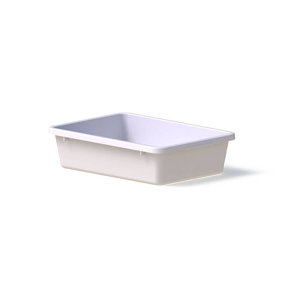 Plastic Crate 22L #5 Natural 540 X 380 X 137mm Food Grade Stack + Nest Okka 40007308 AP5CrateNatural