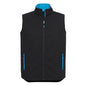 Vest Softshell Polyester Geneva Black/Cyan 2XL J404M Biz 40007840 J404M-BLK/CYN-2XL