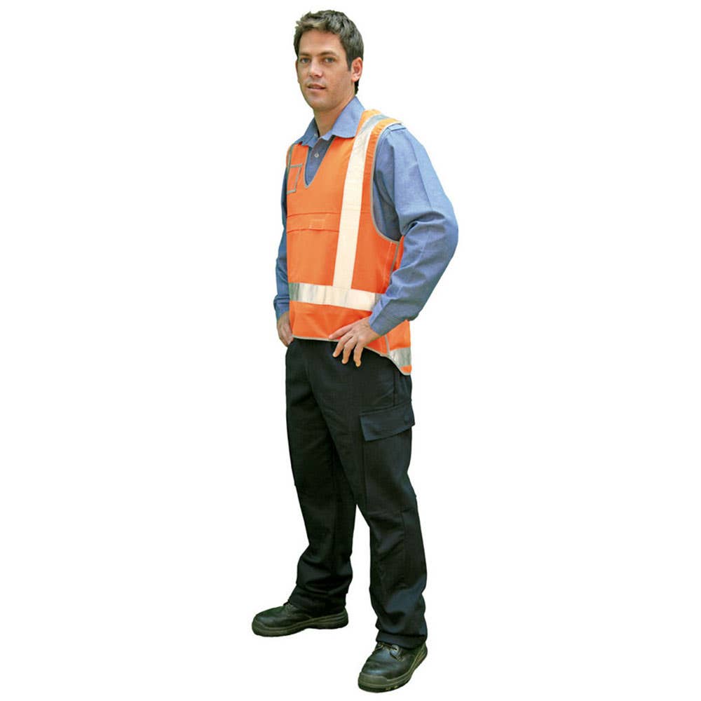 Vest Safety X Back Tape Hi Vis Orange 2XL Guardian Safety 40007977 VN8005012XO