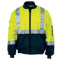 Jacket Bomber 200D Poly PVC CSR Tape Hi Vis Yellow/Navy 2XL 3762 DNC_310020_3762-Y/N-2XL