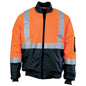 Jacket Bomber 200D Poly PVC CSR Tape Hi Vis Orange/Navy 2XL 3762 DNC_246002_3762-O/N-2XL