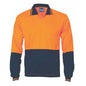 Shirt Polo L/S Poly Micromesh Food Industry Orange/Navy 2XL 3904 DNC 311589 3904-O/N-2XL
