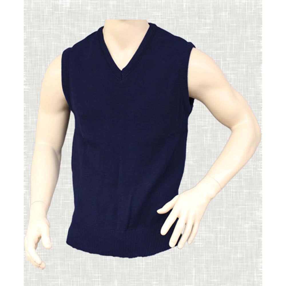 V Neck Vest 100% Wool Buescope Logo BSLV24SLN