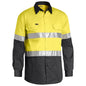 Shirt L/S Cotton Drill 155gsm Tape Hi Vis Yellow/Charcoal 3XL Bisley_305179_BS6696T_TT233XL