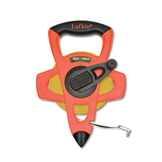 Tape Measure 30m/100ft X 13mm Open Frame Fibreglass Lufkin 40009420 FE30CME