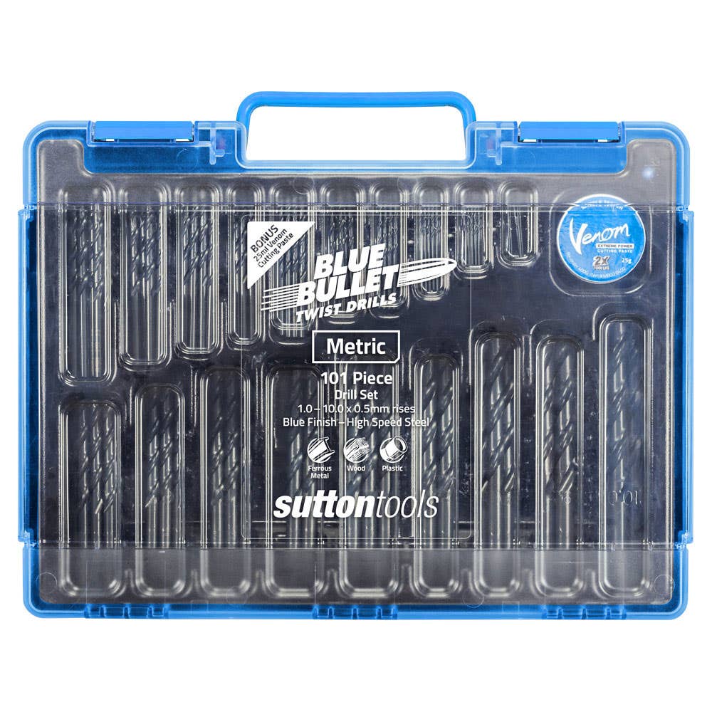 101 Piece Blue Bullet Drill Set 1.0 - 10 x 0.5mm 40009930 D102SM101