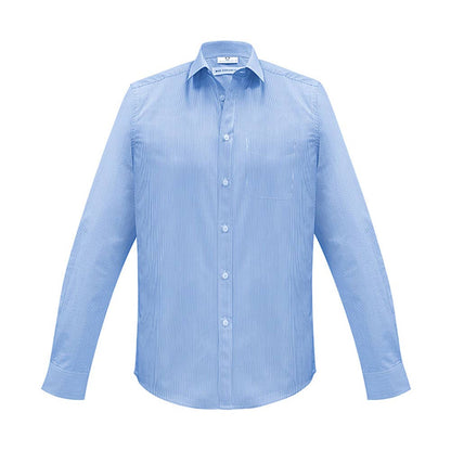 S812ML  Mens Euro L/S Shirt  BLUE MEDIUM     S812ml-blue-m_410276_S812ML-BLU-M