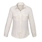 Shirt Blouse Womens L/S Stretch Poly Madison Ivory 10 Biz_40010581_S626LL-IVORY-10