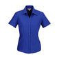 Shirt Womens S/S Poly Oasis Electric Blue 10 + BAE Logo 40010701 BAE LB3601-E/BLU-10