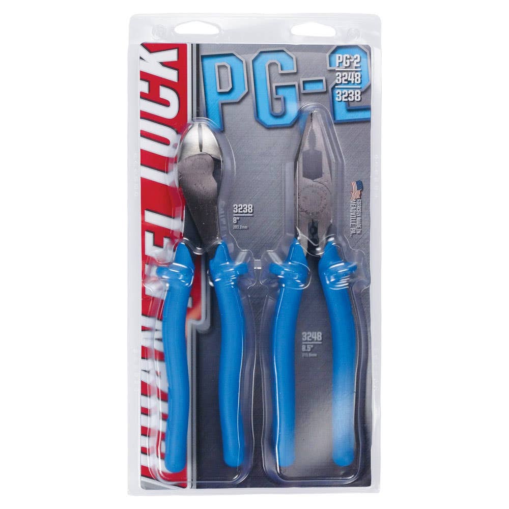 2 Piece Insulated Cutting & Linesman Pliers Set 40010895 PG-2
