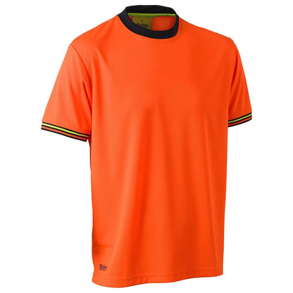 T-Shirt S/S Poly Open Mesh 130gsm Hi-Vis Orange 3XL Bisley 40011286 BK1220 BF613XL