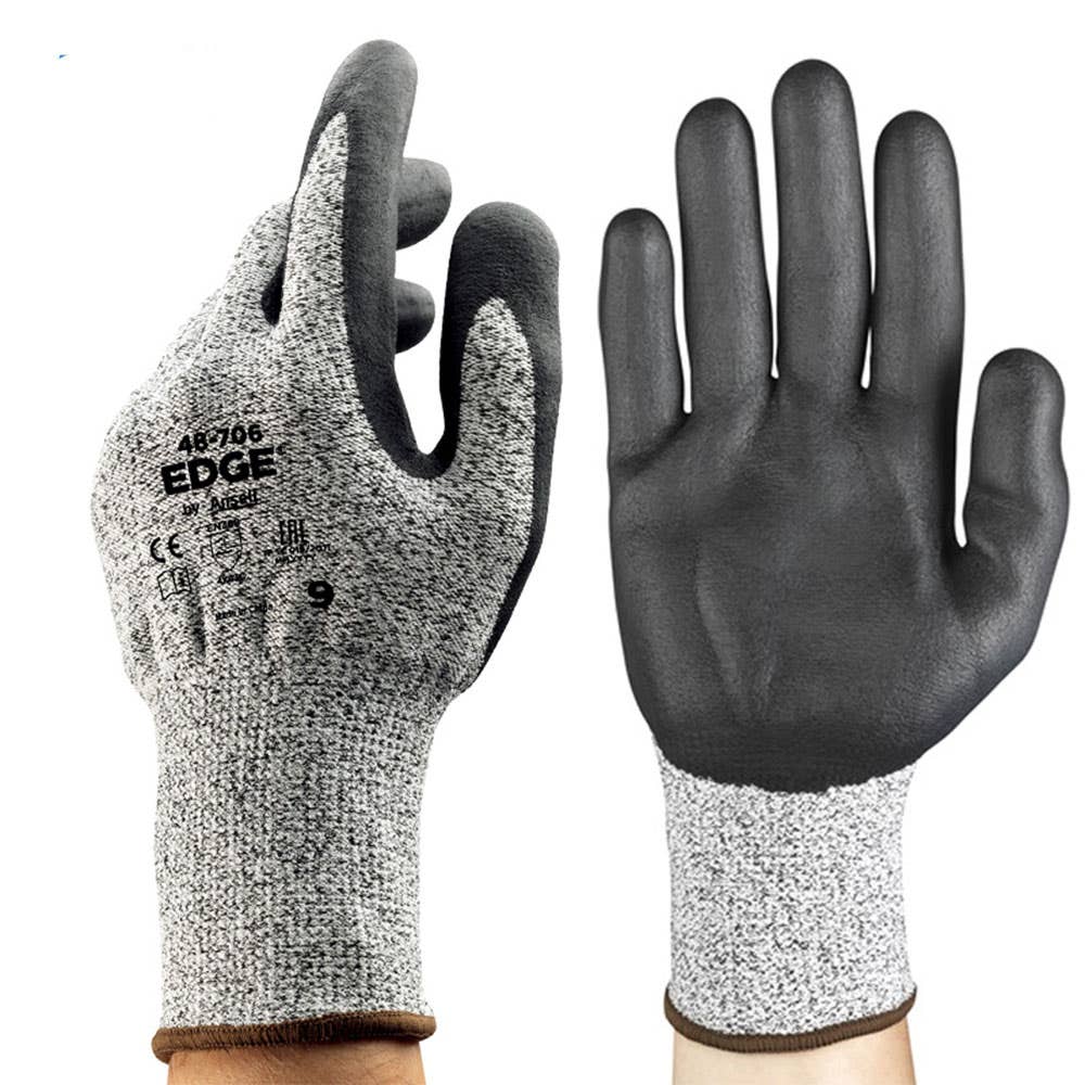 Gloves Knitwrist Palm Dip Foam Nitrile Coat EDGE Size 10 Ansell 48-706 40011461 48706100