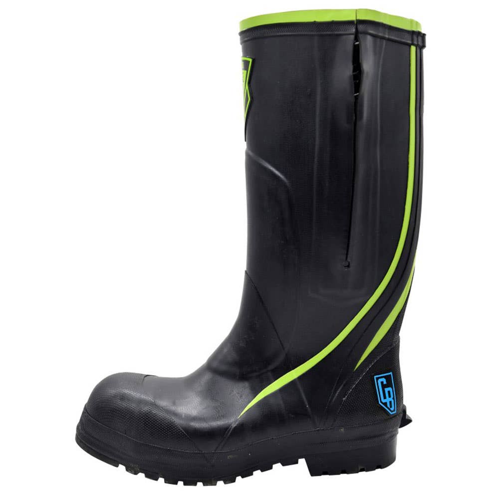 Gumboots Steel Toe Zip Up Rubber Sole CB9019 Black EU 36/US 4 Crawford 40011511 CB901936