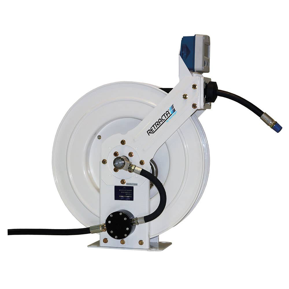 Retractable Hose Reel Oil With Meter 1,250psi 1/2'' x 15m 40011540 FHXO1215-01