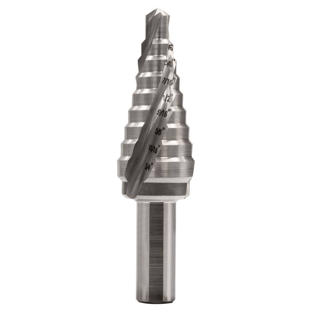Step Drill Bit HSS 9 Hole 1/4'' - 3/4'' 40011664 D50461909