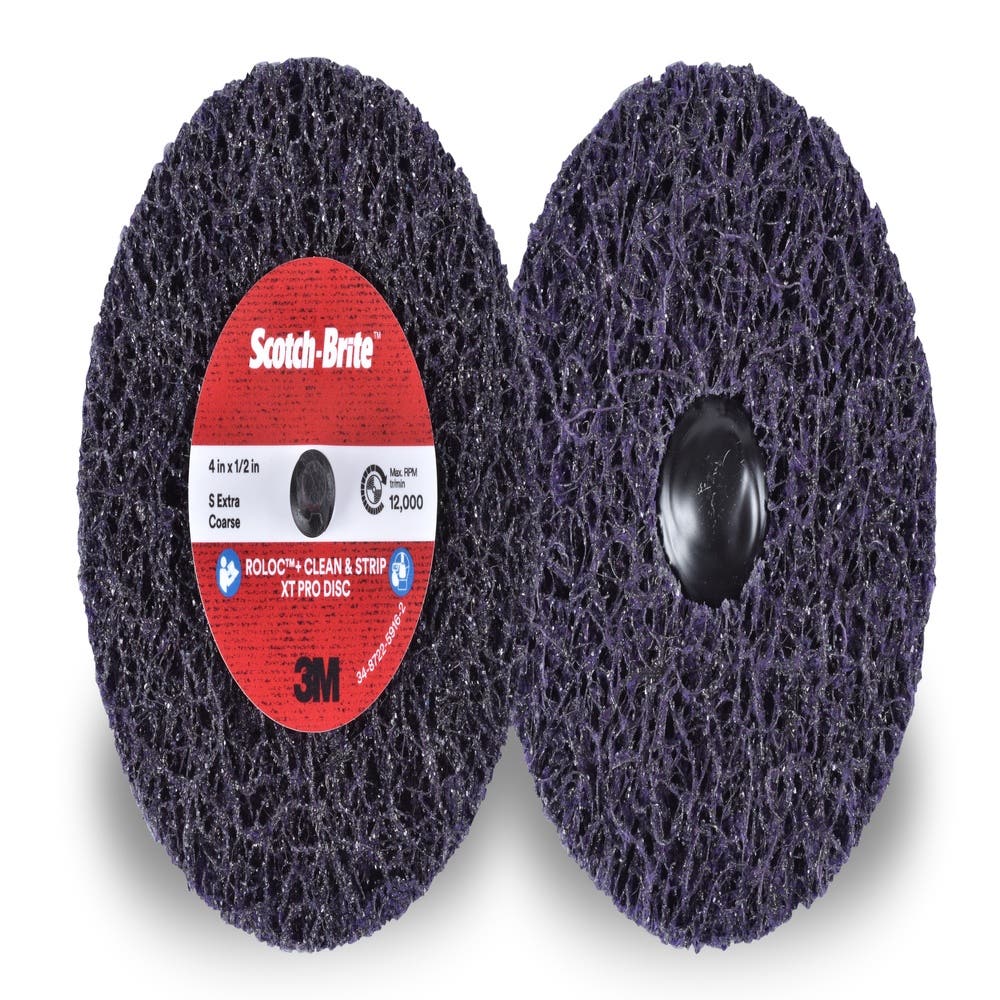 Disc Clean + Strip Pro Purple Roloc+ 100mm S-XCRS Scotch-Brite_40012530_7100173794