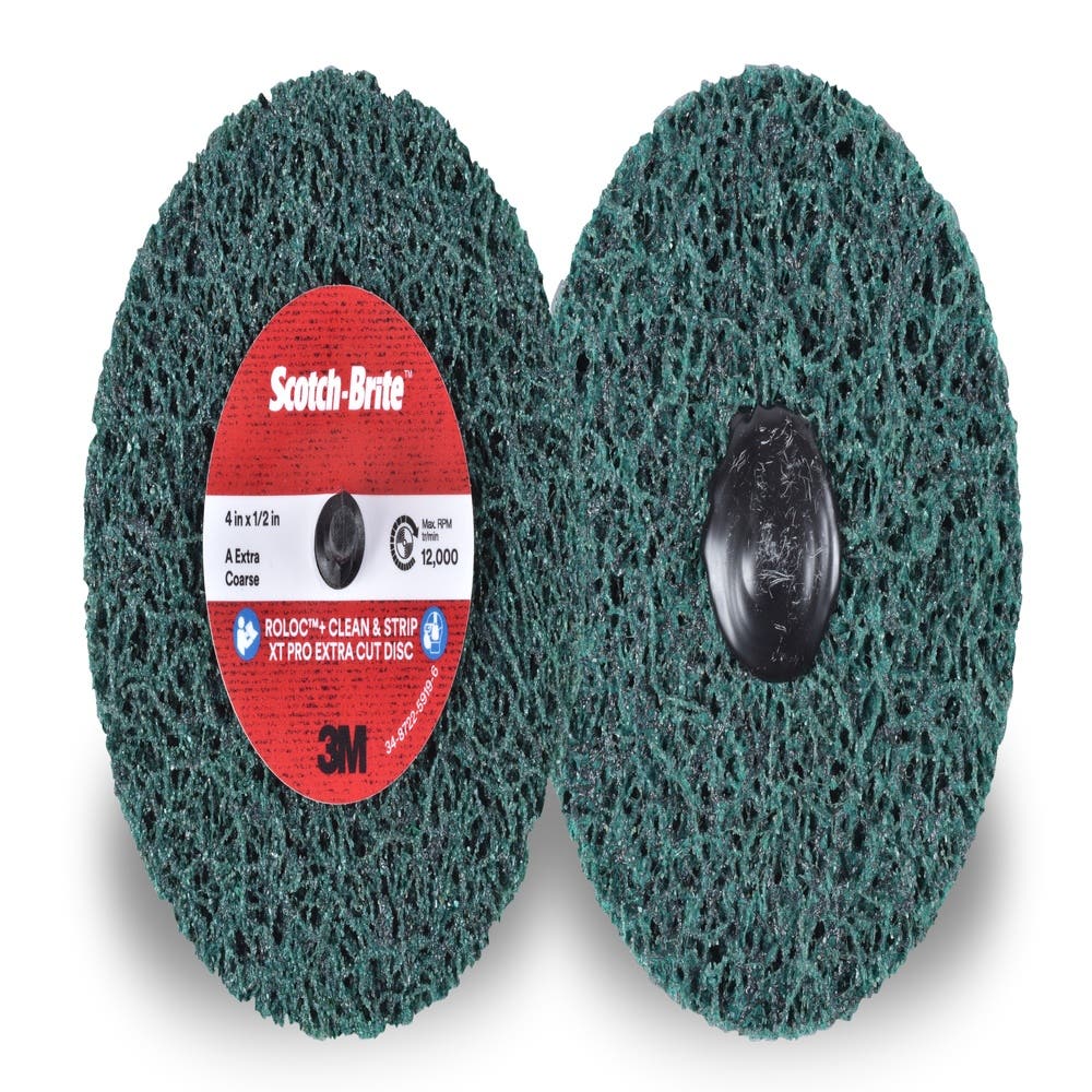 Disc Clean + Strip Pro EC Green Roloc+ 100mm S-XCRS Scotch-Brite_40012542_7100173797
