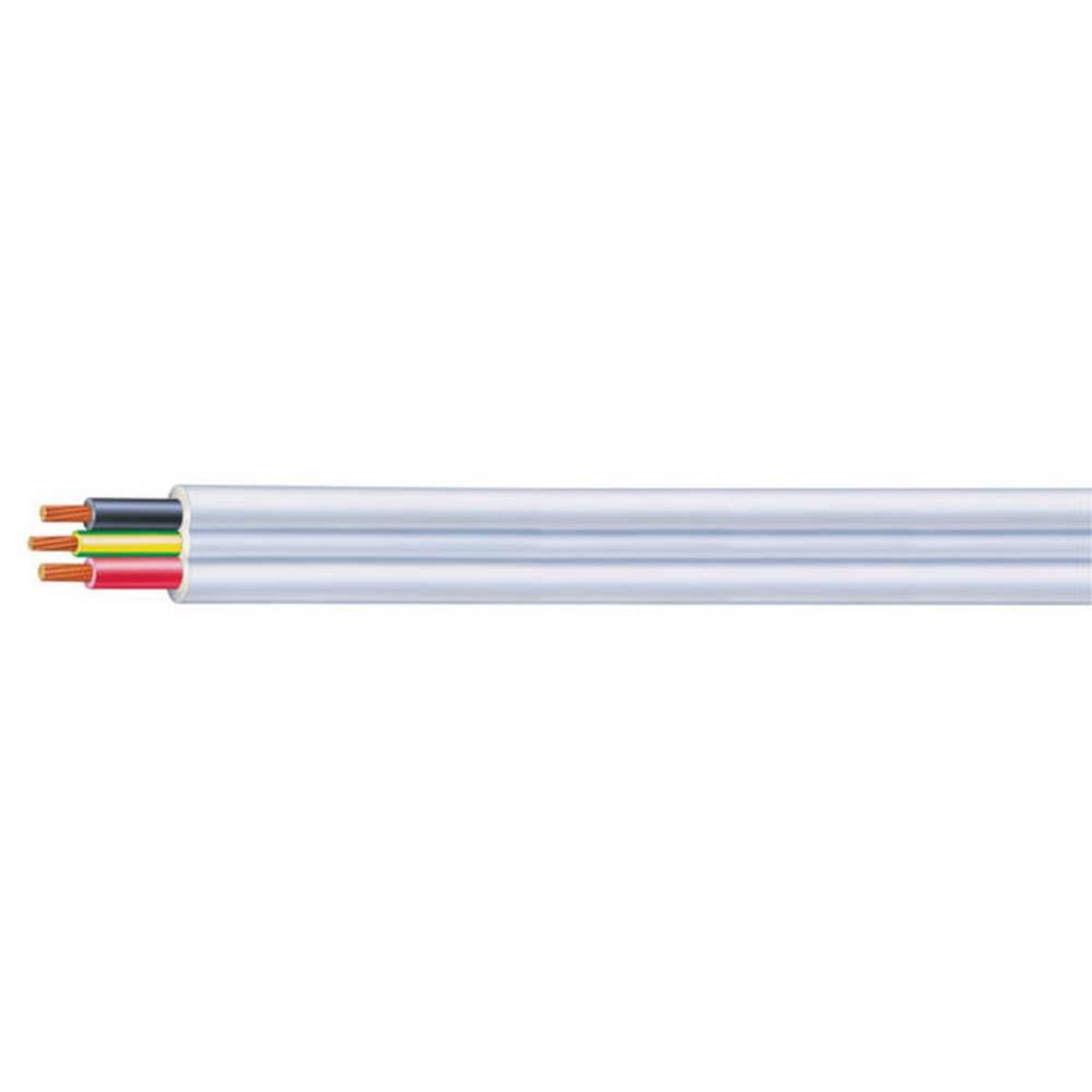 Cable PVC Flat R&BLK/WH 1.5mm 7/050 2C+E 40012723 CBT1.5TEWH