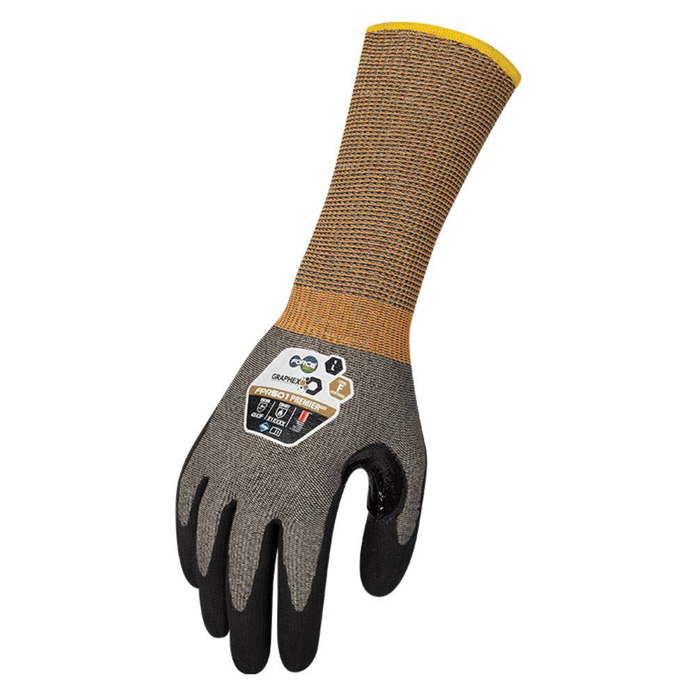 Gloves Graphex Premier Ext Cuff AGT Cut 5 Level F 2XL 40013026 GFPR501.2XL