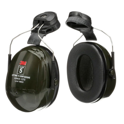 Earmuff Helmet Attach Class 5 SLC80 29db Optime Green 520P3GS/E_40024987_7100242343