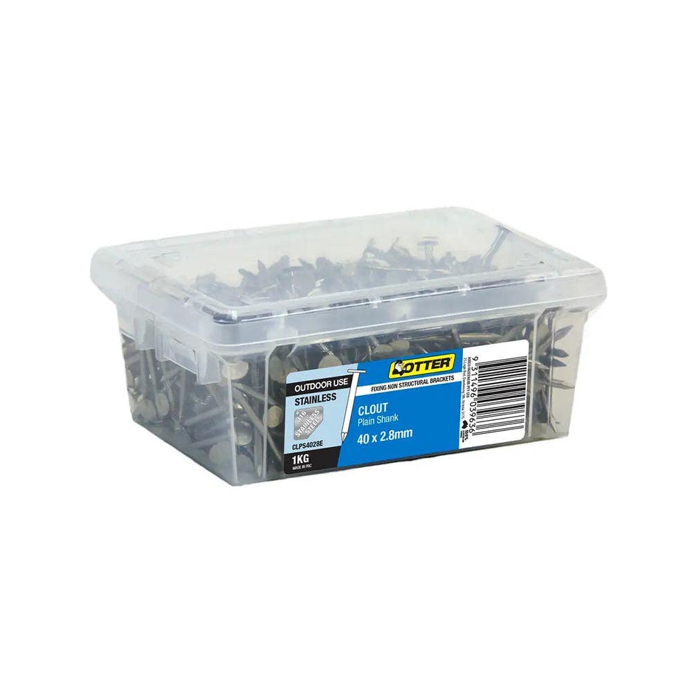 Nail Clout 316 SS 40 X 2.8mm 1kg Box_40027107_CLPS4028E