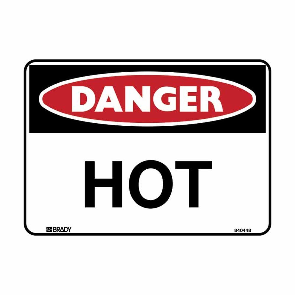 Sign Danger Hot 300x450mm Metal 40027572 832609