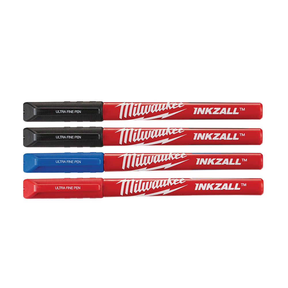 Marking Ultra Fine Point Pen Colour 4 Pack Inkzall Milwaukee 40027595 48223165