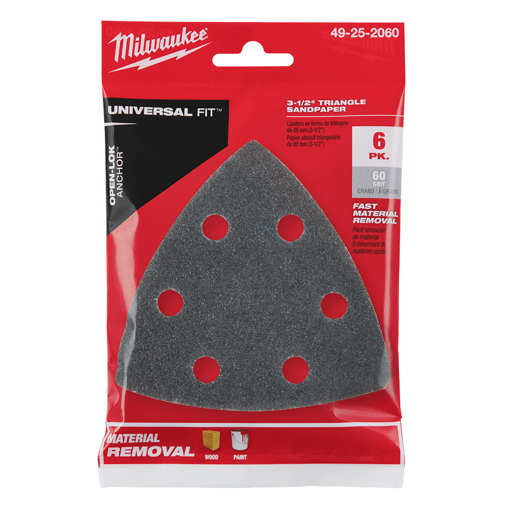 Sand Paper 60 Grit 6Pk Open-Lok Milwaukee  49252060 40037171 49252060