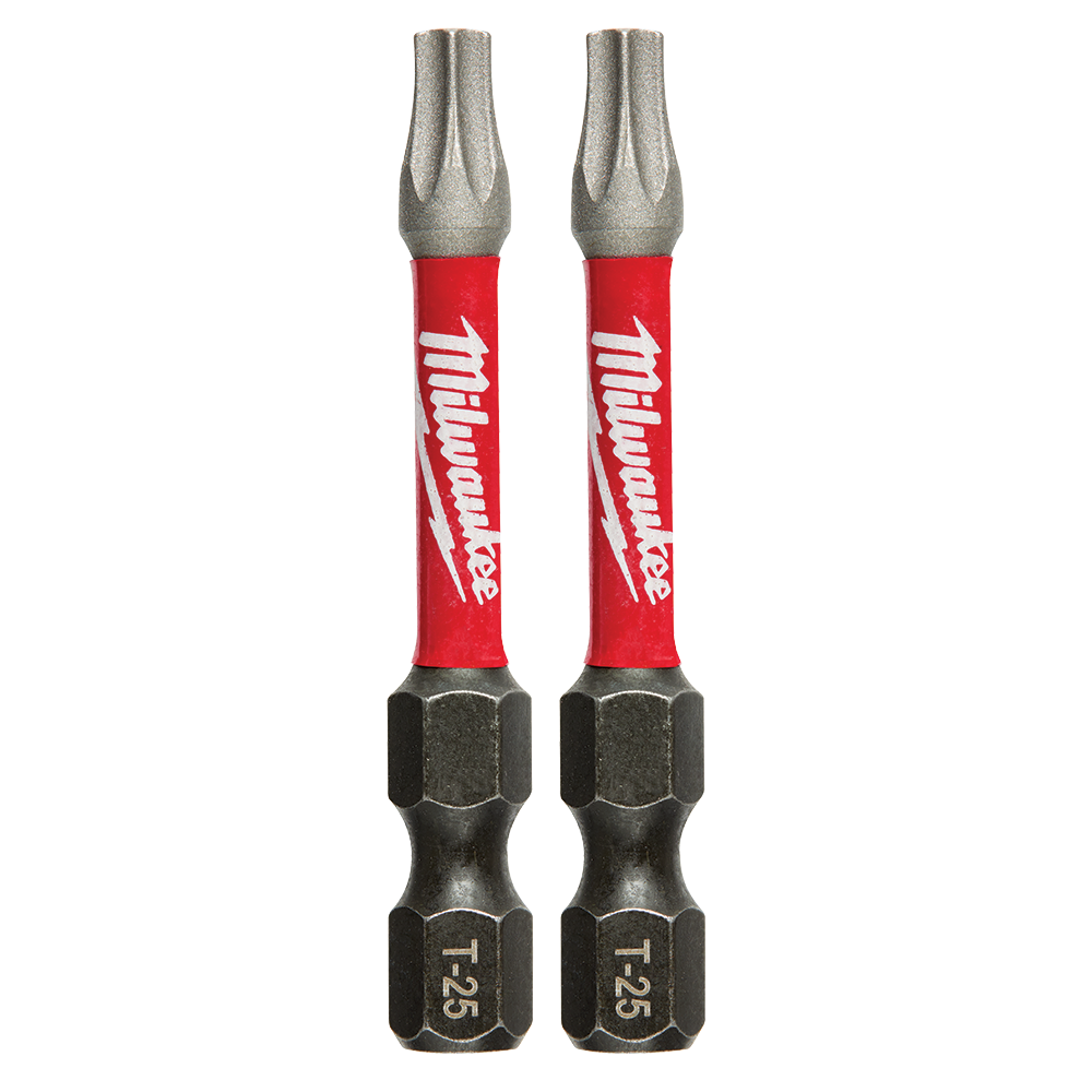 Power Bit SHOCKWAVE Torx T25 50mm (2'') 2Pk Milwaukee  48324985 40037195 48324985