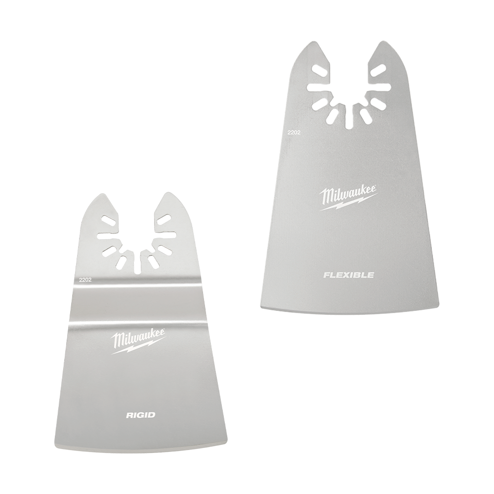 Blade Scraper 50mm Rigid & Flexible 2 Pack Milwaukee 40039856 49252202