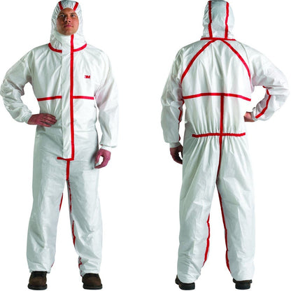 4565 Type 4/5/6 Protective Coveralls White/Red_4565