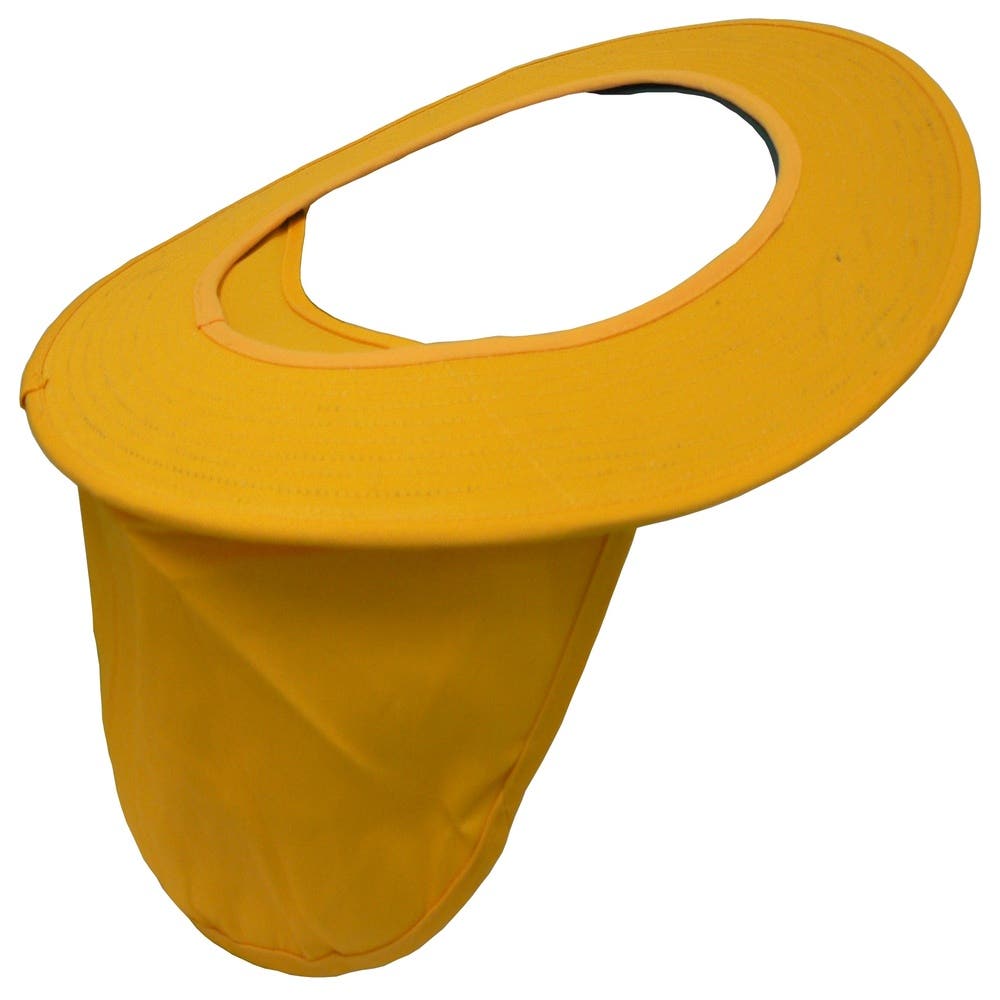 Canvas Brim & Neck Flap For Hard Hats Yellow_40040492_7012875281