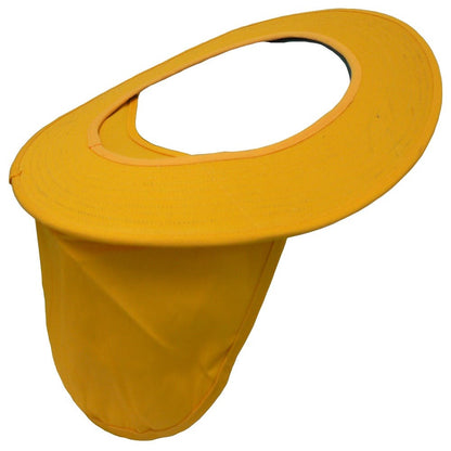 Canvas Brim & Neck Flap For Hard Hats Yellow_40040492_7012875281