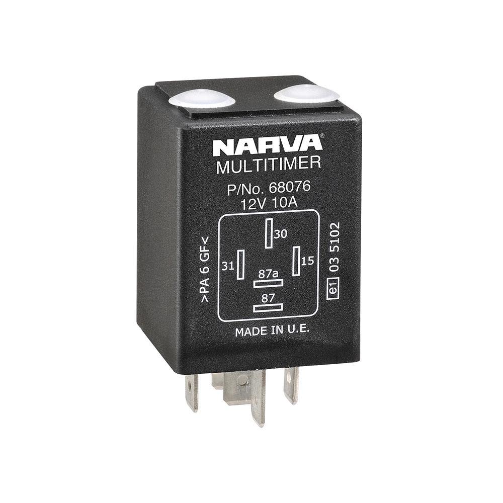 Relay Multi Timer Adjustable 12V 10A 5 Pin Narva_40042072_68076BL