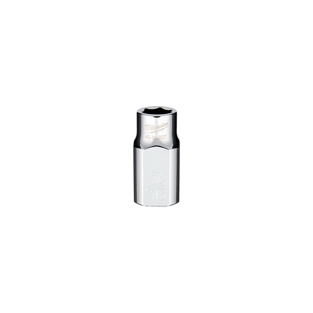 Socket 1/2 Drive SAE Standard 7/16 Milwaukee  45342001 40045371 45342001
