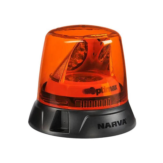 Beacon Rotating LED 10-33V Optimax Flange Mount Amber Narva_40052508_85660A