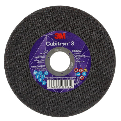 Cubitron 3 86647 Cut-Off Wheel 60+  T41 125 x 1 x 22.23mm_40053231_7100304306