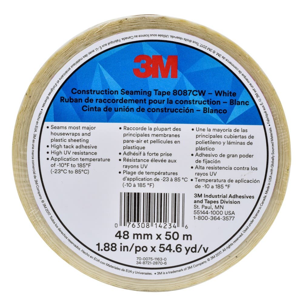 Tapes Construction Seaming Tape 8087CW White 48 Mm X 50 M 3M_40060159_7010379550