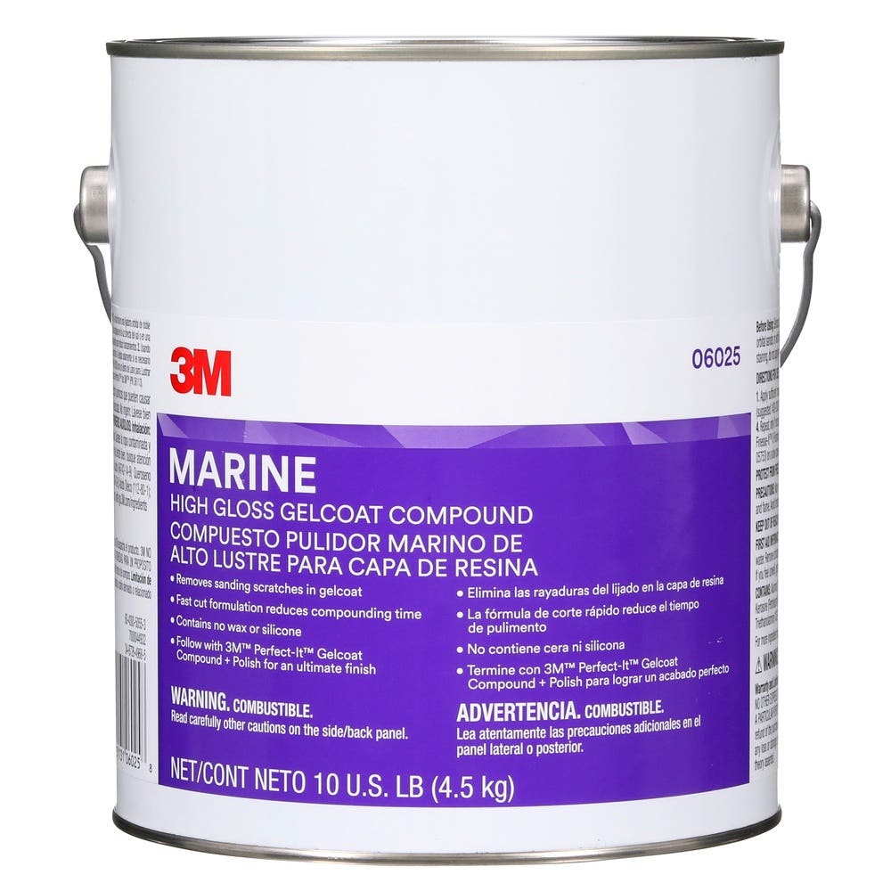 Compound Polish Marine High Gloss Gelcoat 06025 4.53 Kg 3M_40060178_7012869309
