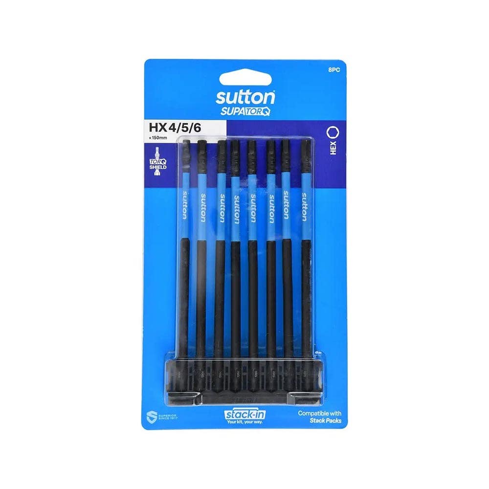 Screwdriver BIT SET HX 150MM 8PC    S206S08G_40062386_S206S08G