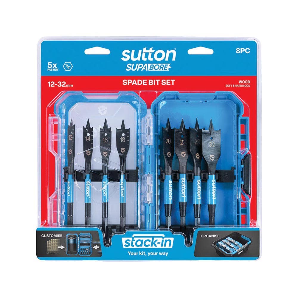 Drill SPADE BIT SET 12-32MM 8PC    D501S08B_40062418_D501S08B