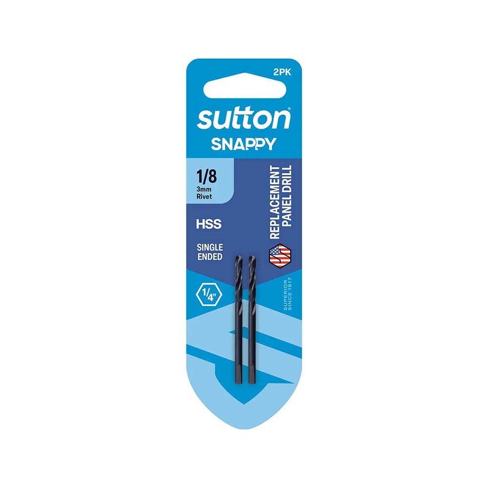 Drill PANL S/END BLU 1/8 2PK    D226H0318_40062514_D226H0318