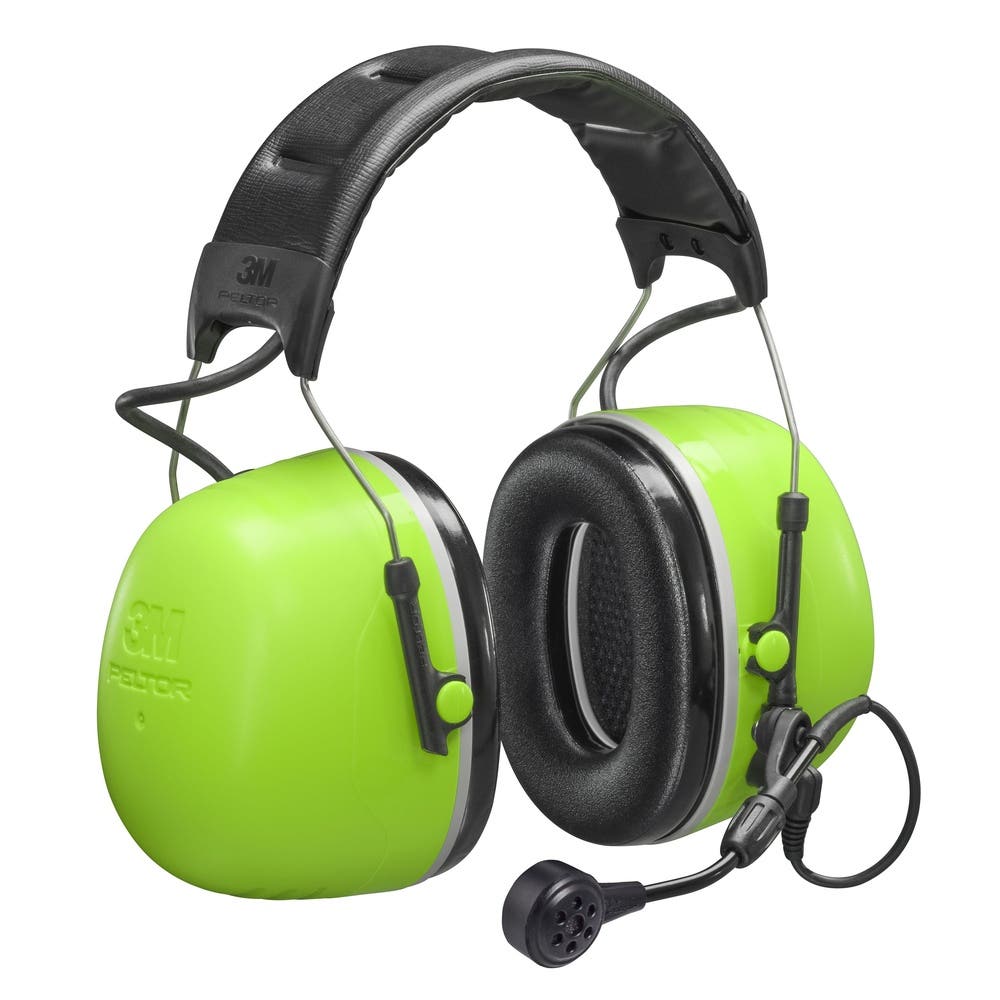 PELTOR CH-5 High Attenuation Hi-Vis Headset Earmuffs Green_40068858_7100106703