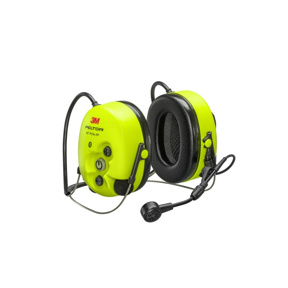 PELTOR WS ProTac XPI Hi-Vis Neckband Headset Earmuffs Yellow_40068873_7100195976