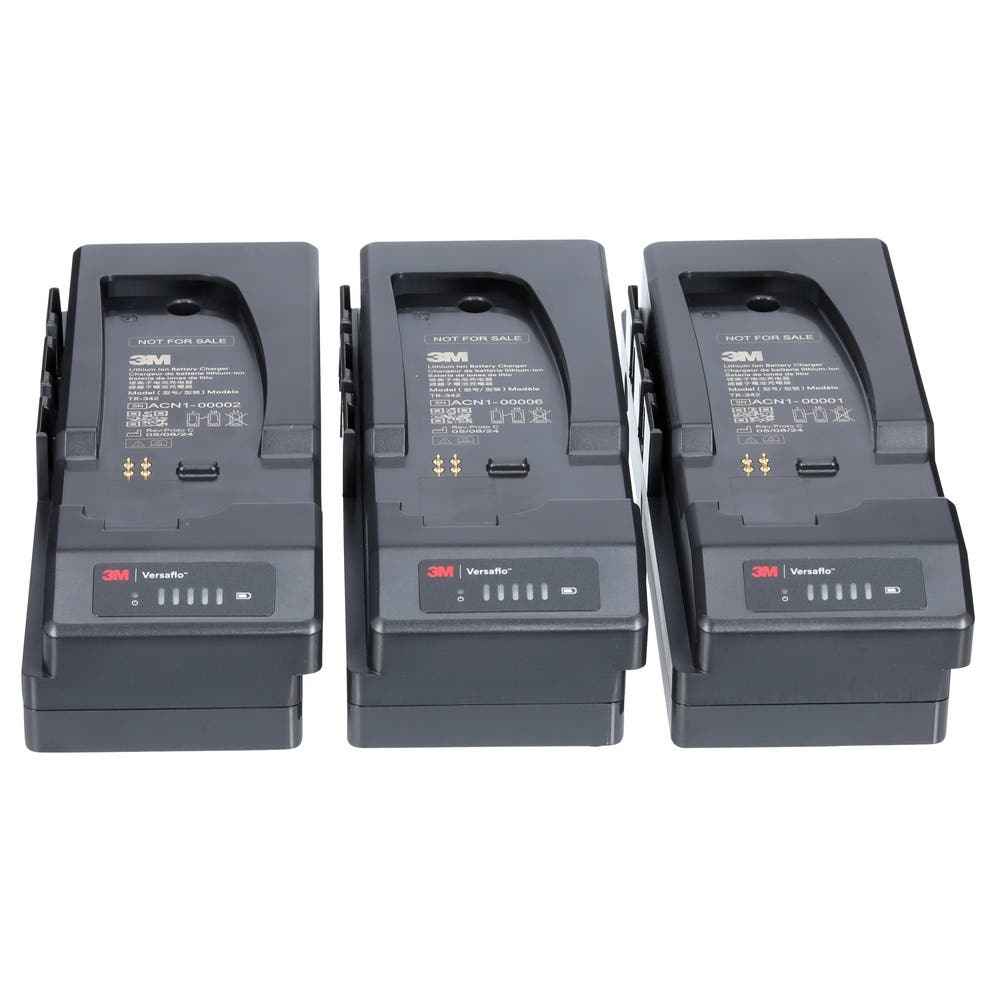 Battery Charger 3-Station Pack TR-342-3 for Versaflo TR-300+ PAPR 3M   7100343210_40073646_7100343210