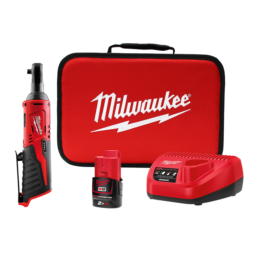 Impact Wrench Ratchet Milwaukee 2ah Set 401465 M12IR-201B