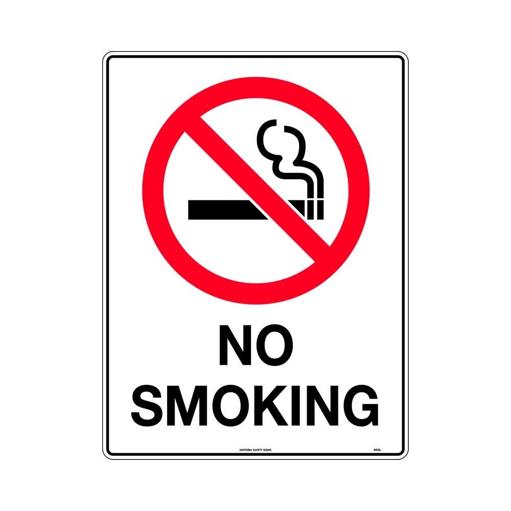 Sticker NO SMOKING 90 x 55mm Pk 10_401836_402SSA
