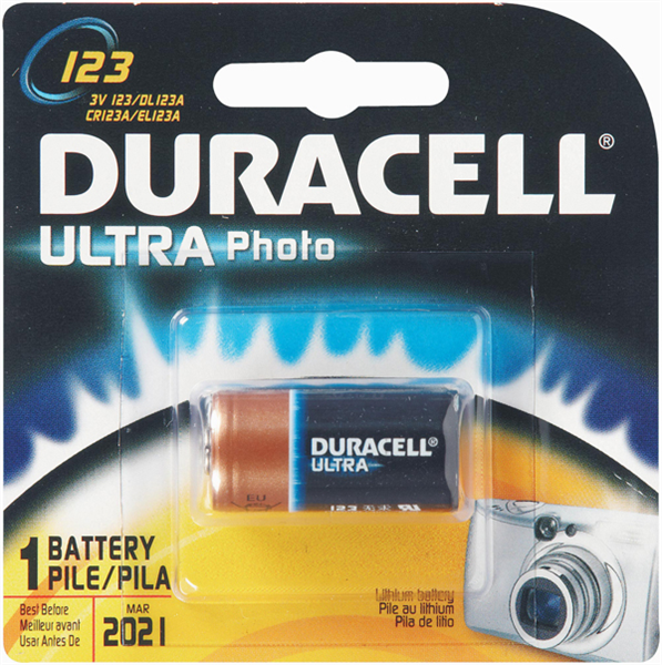 Duracell Battery Ultra Lithium Cl123A Dl123 3V 12769300 DL123AB