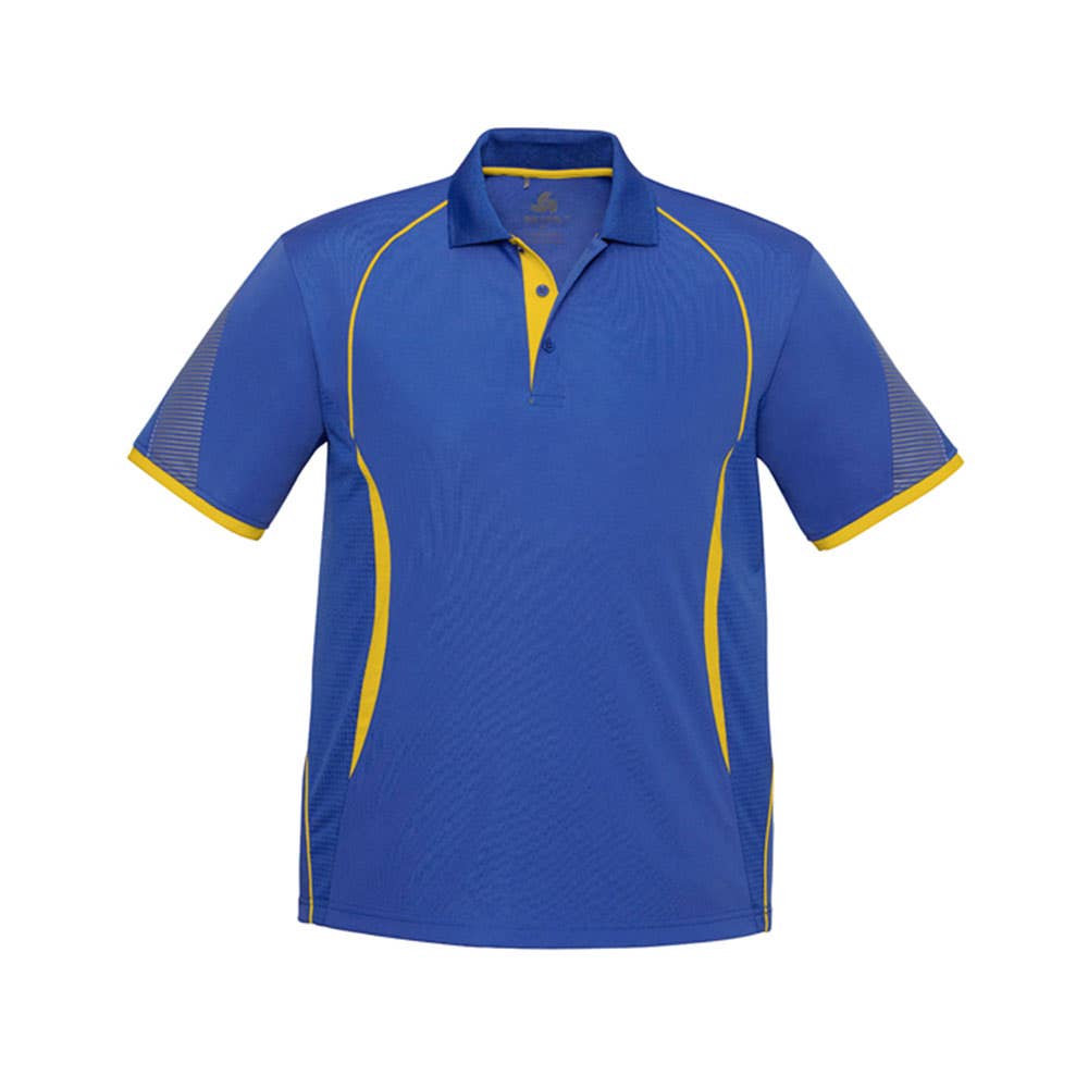 Shirt Polo S/S Polyester Biz Cool Razor Royal/Gold Large_405764_P405MS-ROY/GLD-L