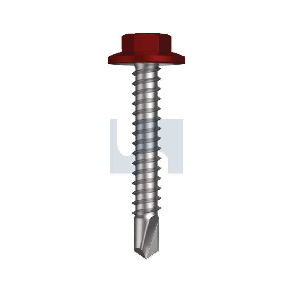 Metal Sds Flg Hex Hd Manor Red (Scoria) -Cl3 As3566 #12-14 35 - Pk 1000_40095200_TMRM3FH1214035